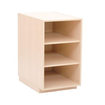 Wickelkommode offenes Regal, B 51 cm, Birke (ohne Arbeitsplatte)