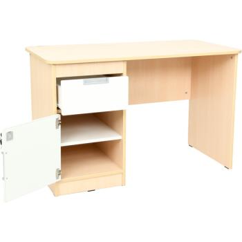 Schreibtisch Quadro mit Schublade und Tür links