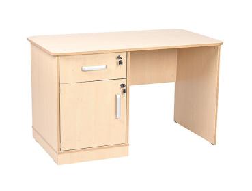 Flexi Schreibtisch, Schrankteil links, Fronten Birke