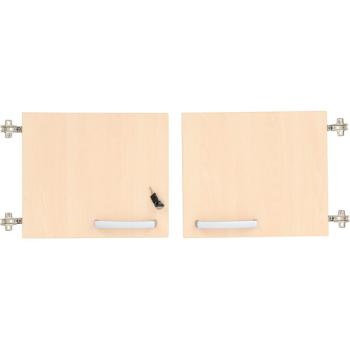 Grande - Türen für Aufsatzschrank S, 90°, abschliessbar, Ahorn