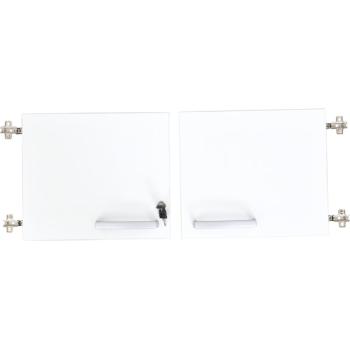 Grande - Türen für Aufsatzschrank S, 90°, abschliessbar, weiss