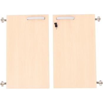 Grande - Türen für Schrank M, 90°, abschliessbar, Ahorn