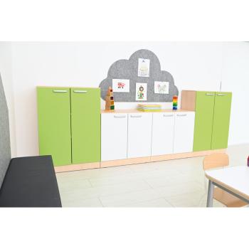 Grande - Türen für Schrank M, 90°, weiss