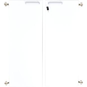 Grande - Türen für Schrank L, 90°, abschliessbar, weiss