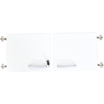 Grande - Türen für Aufsatzschrank S, 180°, abschliessbar, weiss