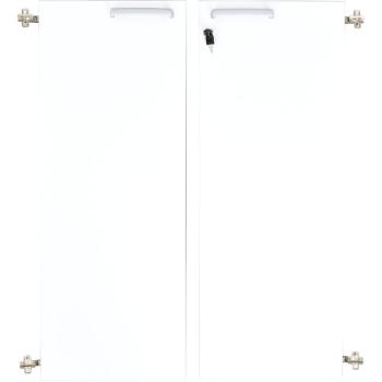 Grande - Türen für Schrank L, 180°, abschliessbar, weiss