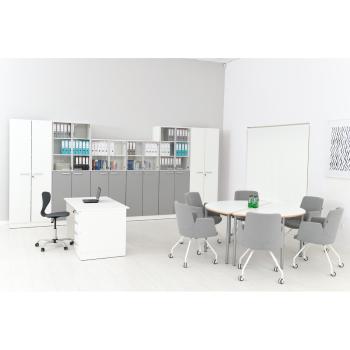 Grande Aufsatzschrank M, B 82, T 38 - weiss