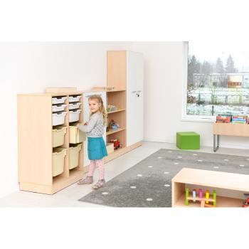 Grande - Regal L für Kunststoffbehälter, B 70 - Ahorn