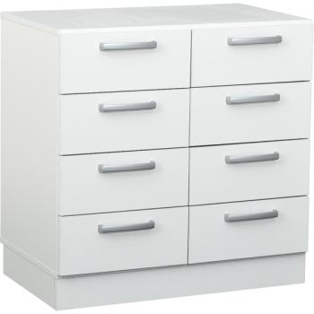 Grande Schrank M, T 48, B 82, mit 8 Schubladen - weiss