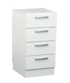 Grande Schrank M, T 48, B 42, mit 4 Schubladen - weiss