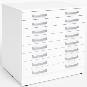 Grande - Schrank M mit tiefen Schubladen, T 60 - weiss