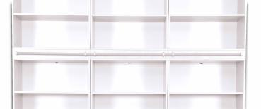 Grande Modul mit Leiterschiene, T 48, 3-reihig - weiss