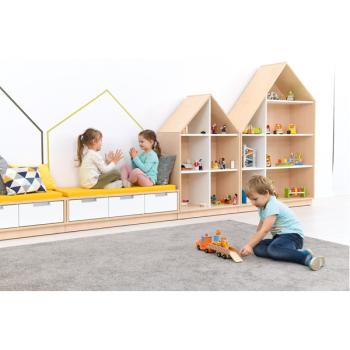 Quadro - Häuschen mit Regalteil, B 79