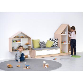 Quadro - Häuschen mit Regalteil, B 79