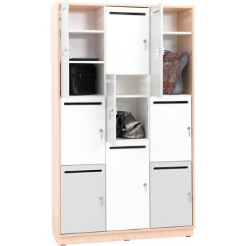 Quadro - Eigentumsschrank, 9 Fächer, 180°