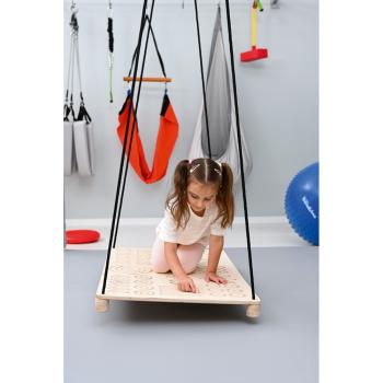 Good Wood Plattformschaukel mit Mustern, natur