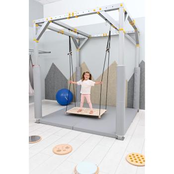 Good Wood Plattformschaukel mit Mustern, natur