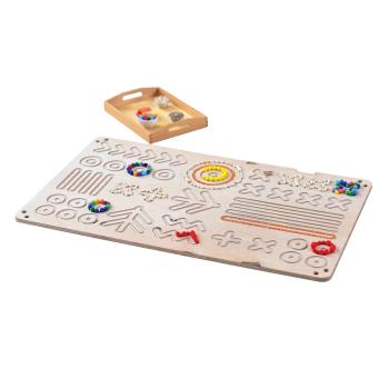 Good Wood Plattformschaukel mit Mustern, natur