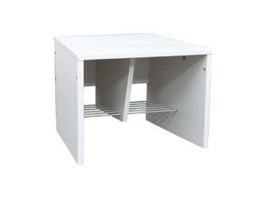 Bank zum Garderobenregal Häuschen 2, Breite: 65,5 cm, Sitzhöhe: 34,5 cm, weiss