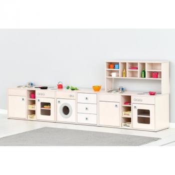 Spielecke Bianca, ohne Sockel - Küchenzeile 1