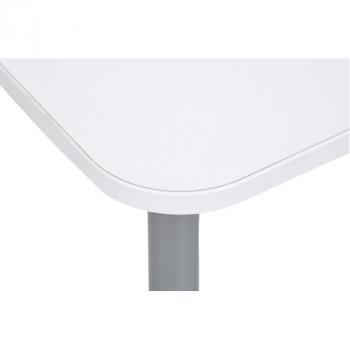 Einzeltisch Fachraum 6, mobil, links - weiss