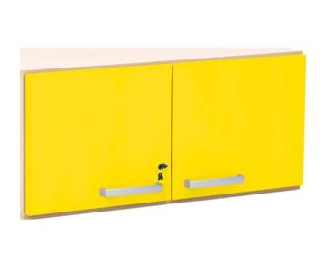 Grande - Türen für Aufsatzschrank S, 90°, abschliessbar, gelb