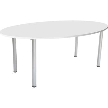 EXPO Konferenztisch, oval 200 - weiss