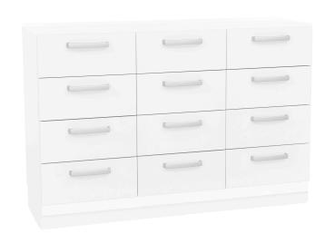 Grande - Schrank M, T 38, mit 12 Schubladen - weiss