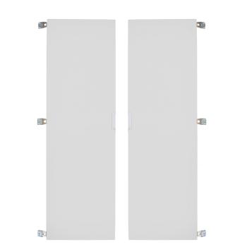 Türenpaar zu Töpfchenschrank mit Metalleinlegeböden - grau