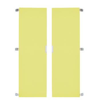 Türenpaar zu Töpfchenschrank mit Metalleinlegeböden - limone