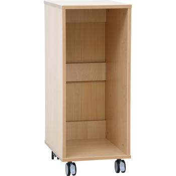 Regal M für Kunststoffbehälter, B 36 - auf Rollen