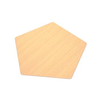 Flexi Tischplatte fünfeckig, klein - HPL Buche