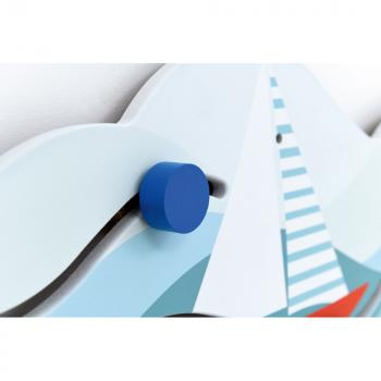 Wandapplikation - Wellen mit Boot