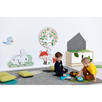 Wandapplikation - Blauer Vogel