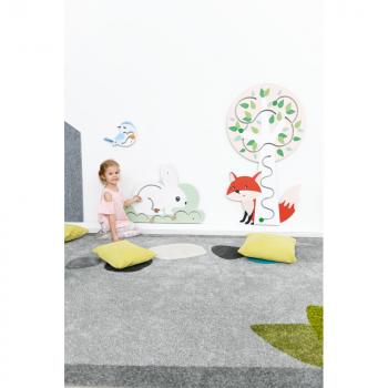 Wandapplikation - Blauer Vogel