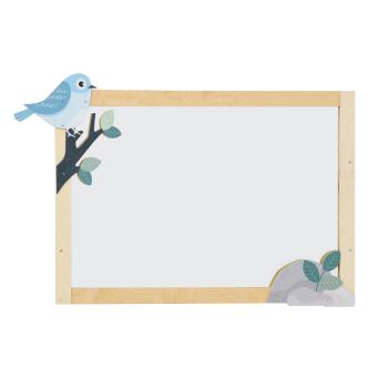 Spiegelschmuck für Laufenspiegel Vogel und Steine