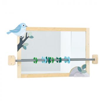 Spiegelschmuck für Laufenspiegel Vogel und Steine