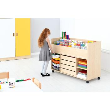 Wagen für Zeichnungen und Spielsachen