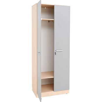 Grande Kleiderschrank, T 48, H 223 - Türen grau