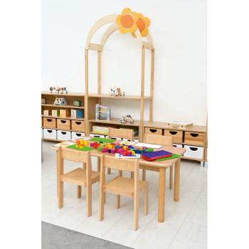 Rechteckiger Flexi Tisch, 120 x 60 cm, hvstb. 40-58 cm