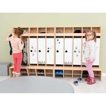 5-er Satz Garderobentüren Schmetterling, Fantasie 5