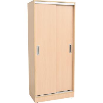 Grande Hochschrank mit Schiebetüren, B 82, T 48, H 187