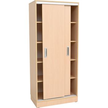 Grande Hochschrank mit Schiebetüren, B 82, T 48, H 187
