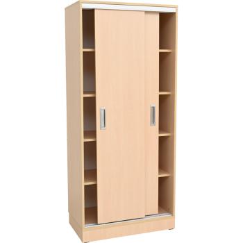 Grande Hochschrank mit Schiebetüren, B 100, T 48, H 187