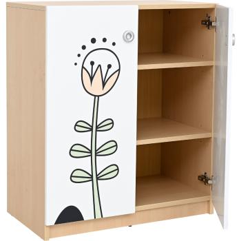Phantasiewelt Schrank mit Tulpe