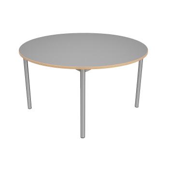 MILA Tisch 6, rund, TH 75 cm - grau