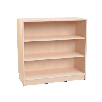 Echtholz Regal M, 2 Einlegeböden, auf Sockel