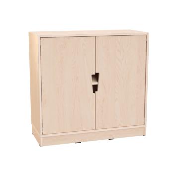 Echtholz Schrank M, 1 Einlegeboden, mit Türen (098512)