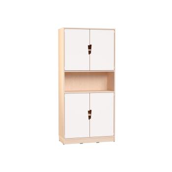 Echtholz Hochschrank H 192 cm, Mittelfach offen (098531)