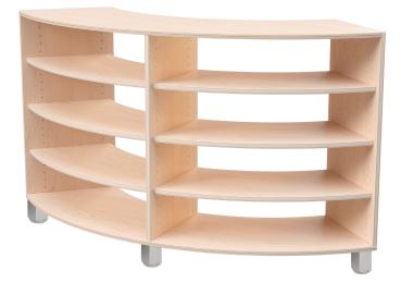 Echtholz Schrank M Viertelkreis (098547)